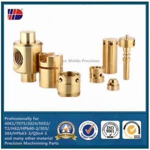 OEM CNC-sorvauskoneistus Tarkkuus messinkiosat ruuvikoneelle