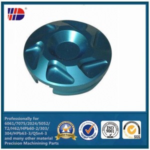 Alkuperäiset OEM-valmistajat CNC-sorvaus ja -jyrsinnän varaosat värianodisoidulla