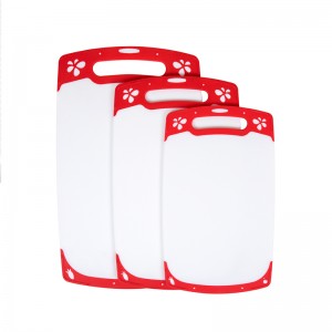 Ainutlaatuinen luistonesto, useita kokoja, muoviset keittiön leikkuulauta-setit