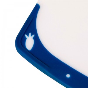 Musta BPA-vapaa astianpesukoneessa turvallinen keittiönleikkuulauta kahvalla (3-osainen sarja)