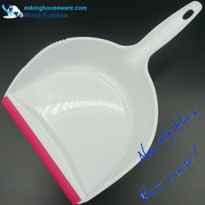 Akbrand Big Square Dustpan -harjahihna sydämen muotoisella kahvalla