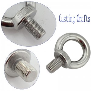 Erittäin sinkitty pinnoitettu din580-pultti DIN582-mutterilla