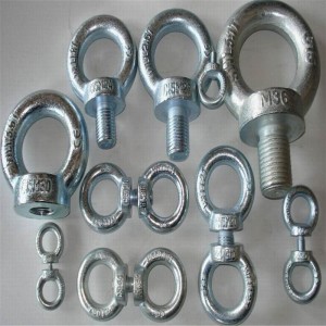 Erittäin sinkitty pinnoitettu din580-pultti DIN582-mutterilla