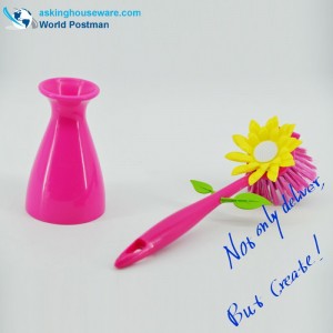 Akbrand auringonkukan keittiön lautasen puhdistusharjasarja kellaritelineellä