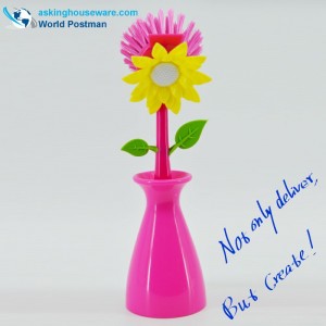 Akbrand auringonkukan keittiön lautasen puhdistusharjasarja kellaritelineellä