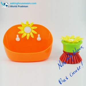 Akbrand-keittiön puhdistusharja ja säilytyslaatikkosetti, jossa on imukupit sivuilla