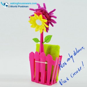 Akbrand-keittiönpuhdistuspölyn ja säilytyskauhan sarja imukkeilla ja sienellä