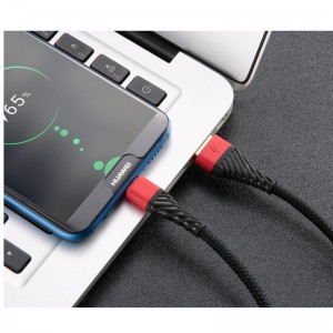 USB C-kaapeli 3.0, tyypin C USB-kaapeli nopeasti ladattava USB-matkapuhelinkaapeli Samsung Galaxy S8, S9 Plus, Note 8, LG v20, G6, G5, v30, Google Pixel 2 XL, Nexus 6-3 Pack Red