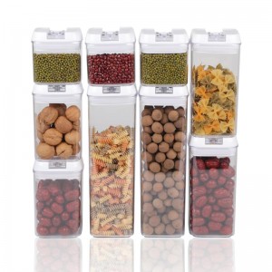 9 kpl ilmatiivis ruuan säilytysastiasarja