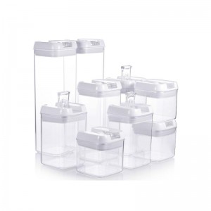 9 kpl ilmatiivis ruuan säilytysastiasarja