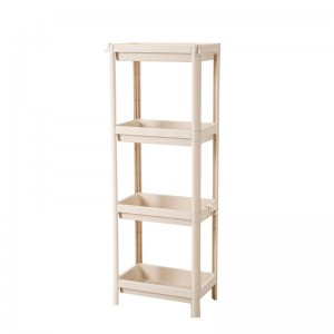 Korkealaatuinen 4-kerroksinen monitoimikeittiökeittiön muovitelinehyllyteline