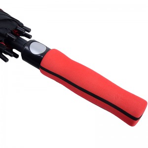 2019 suurikokoinen tuulenpitävä ulkoiluurheilu mukautettu painatus Lasikuitukehys Golf-sateenvarjo