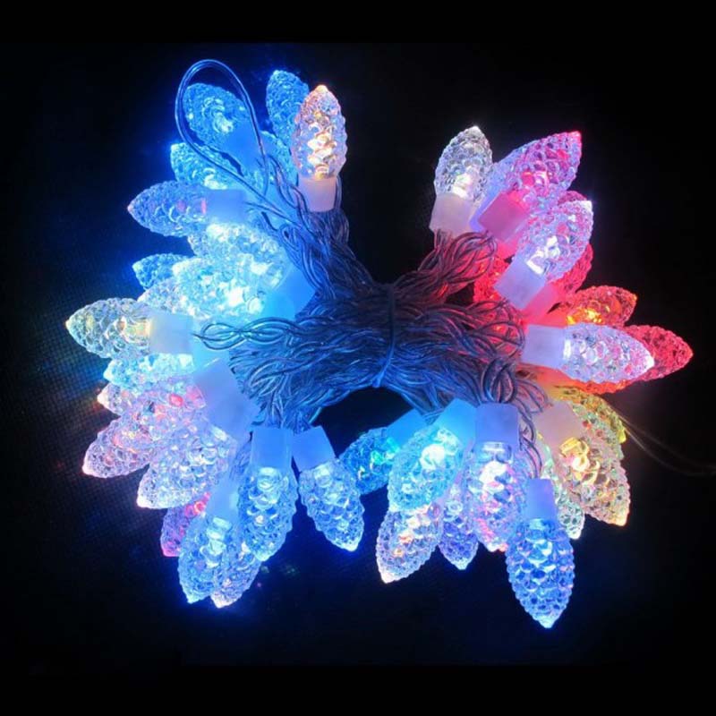 RGB-LED-merkkivalot timantti- / lumihiutalekoristeelliset LED-jouluvalot