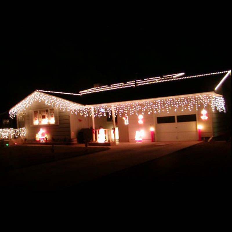 LED-jääpuikkovalot Joulun jääpuikkovalot ulkona jouluna merkkivalojen koristeet
