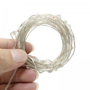 5M 3M 2M 1M LED kuparihopea lanka merkkijonovalot keiju seppele uudenvuoden joulu kodin häät sisustus akku