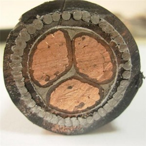 95 mm2: n 4-napainen kaapeli XLPE / PVC-panssaroitua kuparijohdin LV-monikaapelia vaijerikaapelia