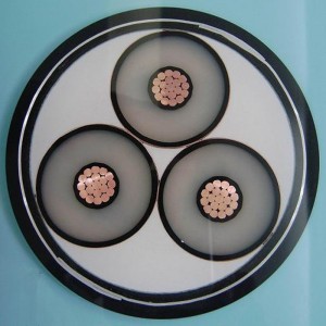 240mm 3-ydininen Cu 185sqmm moniytiminen panssaroitu kaapeli Xlpe Swa Pvc 33kv