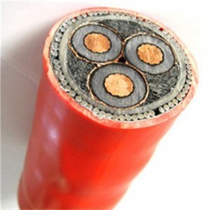 240mm 3-ydininen Cu 185sqmm moniytiminen panssaroitu kaapeli Xlpe Swa Pvc 33kv