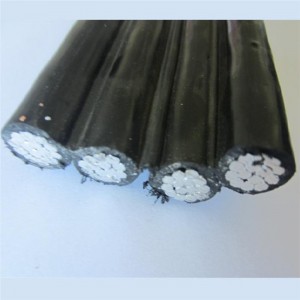 4x16mm ABC 4core -antennipaketti Xlpe-alumiinikaapeli / alumiininen nelikulmiokaapeli