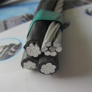 ABC-kaapeleiden valmistajat alumiinilankainen, 4-ytinen abc-kierrejohto