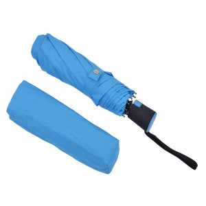 Korkealaatuinen matka-automaattinen avoin kompakti taittuva tuulenpitävä kannettava sateenvarjo