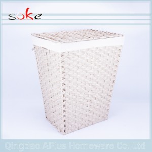 100% PE-rottinki-kudottu säilytyslokero tai kori