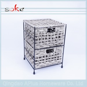 Kestävä PE-rottinki-käsintehty kudottu säilytyslokero