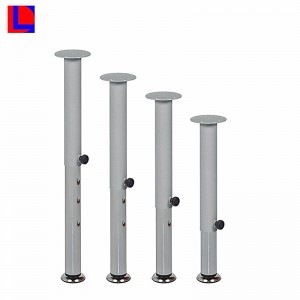 OEM-palvelu Kiina halpa hinta alumiinipöytä pyöreä / neliö teleskooppijalat