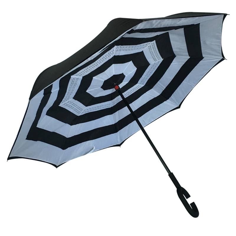 2019 Manuaalinen avoin Itseosasto taaksepäin 2 kangasta tuulenpitävä käänteinen käänteinen sateenvarjo
