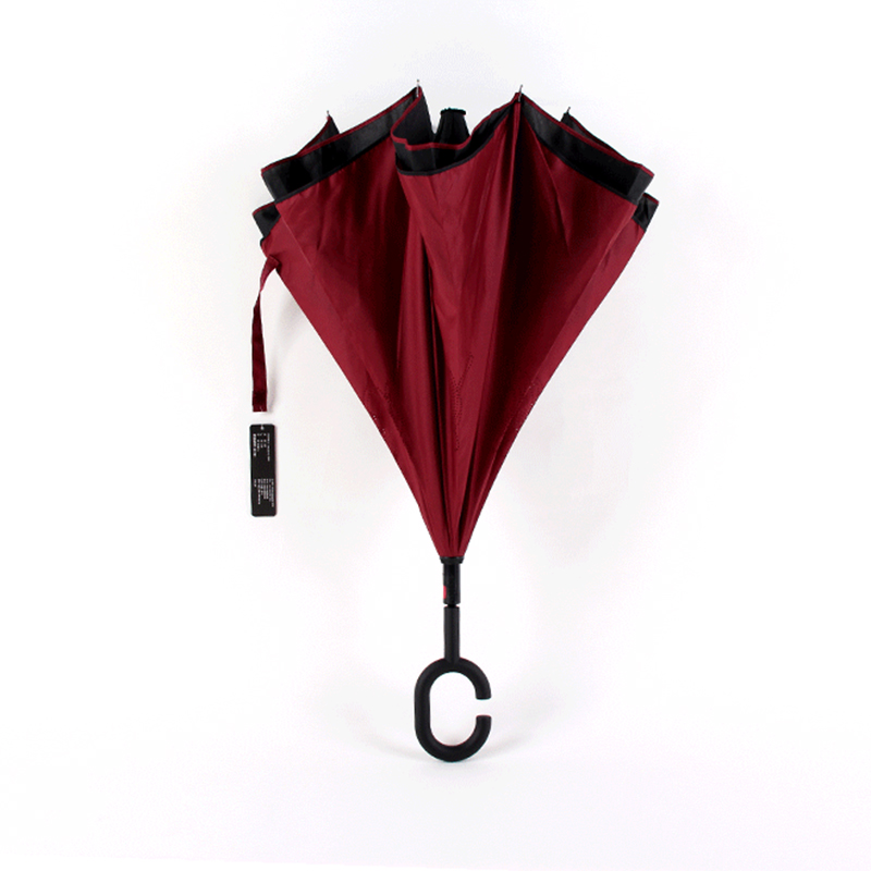 2019 Manuaalinen avoin Itseosasto taaksepäin 2 kangasta tuulenpitävä käänteinen käänteinen sateenvarjo