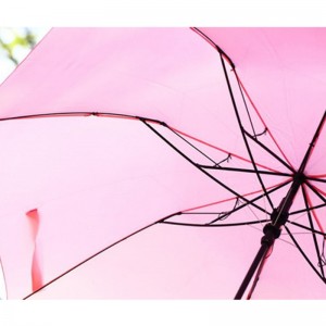 2019 Automaattisen avoimen keltaisen ankan puinen kahvakoukku 2 taitettava sateenvarjo