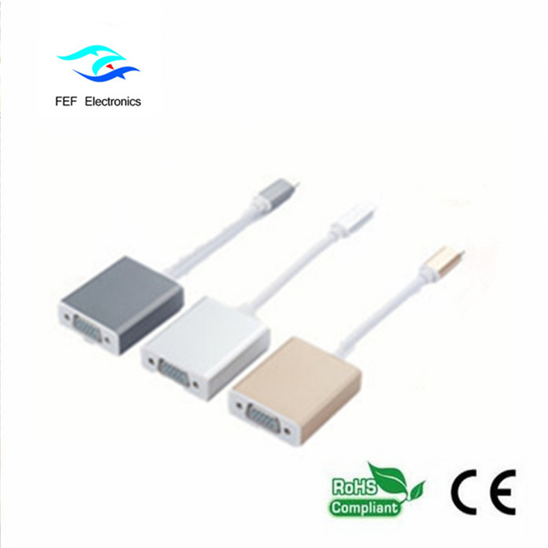 USB 3.1 Type-C uros-VGA-naarasmuunnin Koodi: FEF-USBIC-002