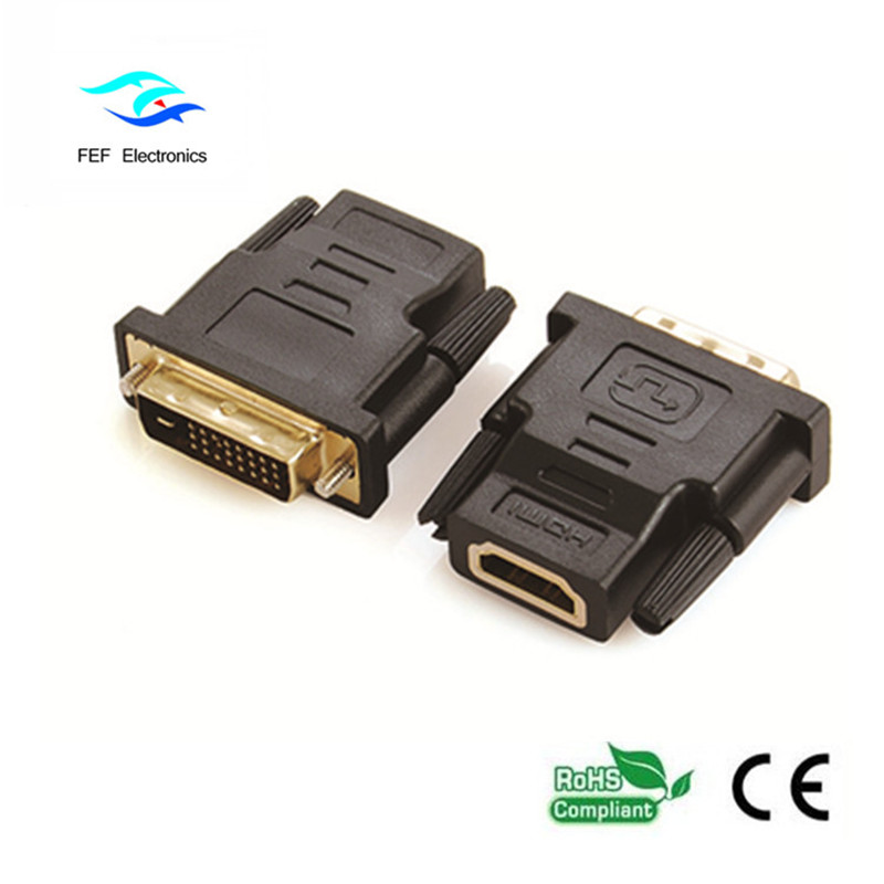 DVI (18 + 1) uros-HDMI-naarassovitin Koodi: FEF_HD-001