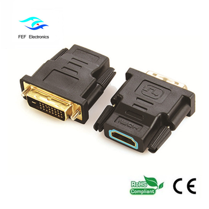 DVI (18 + 1) uros-HDMI-naarassovitin Koodi: FEF_HD-001