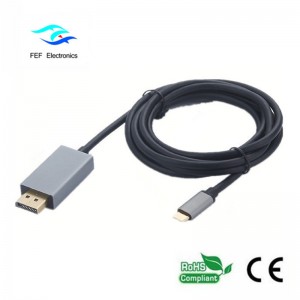 USB TYP-C - Mini Displayport urosmuunnin ABS-kuori: FEF-USBIC-014