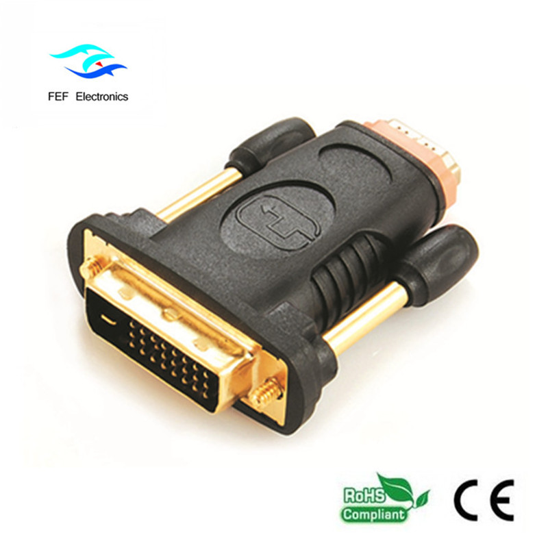 HDMI naaras-DVI 24 + 1 urossovitin uros-naaras-muunnin koodi: FEF-HD-006