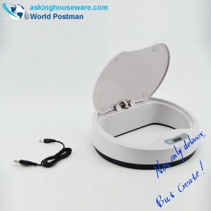 AKbrand-automaattinen induktiivinen pölysäiliö laturilla, harmaa, 15 litraa