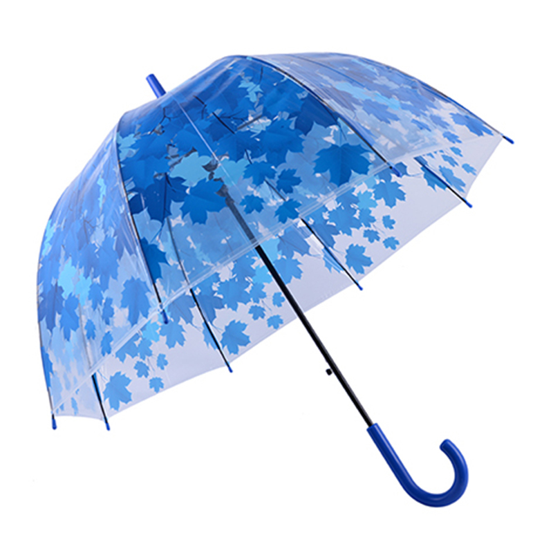 Kirkas lasten parhaiten arvioidut tukkumarkkinoiden kupolin muotoiset lahjat POE-materiaalista räätälöity sateenvarjo