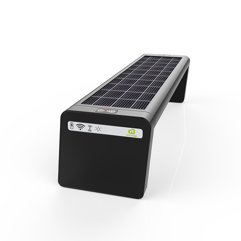 Solar Smart -penkki valinnainen pyöräteline ja LED-näyttö takana