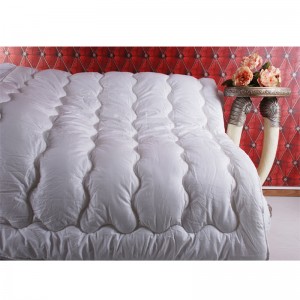 Valkoinen väri tikatut synteettiset kuitupeitteet