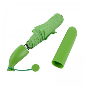 Banaani sateenvarjo 3-kertainen manuaalinen avoin sateenvarjo logolla