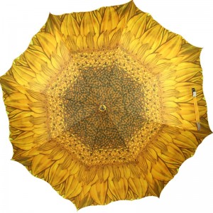 Korkealaatuinen tukkumyymälän mainonta ulkokukkakuvio suora sateenvarjo