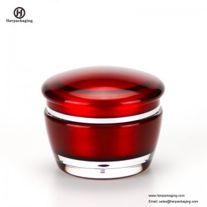 HXL224 pyöreä tyhjä kosmeettinen purkki, kaksinkertainen seinäsäiliö, ihonhoitotakki