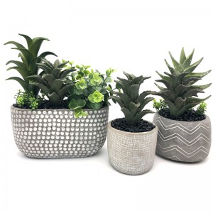 Keinotekoinen realistinen mehikasvea Aloe Vera Trooppinen toimisto puutarha sisustus