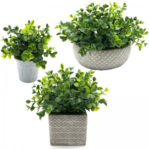 Keinotekoinen realistinen mehikasvi vihreä puu kasvi trooppinen sisustus puutarha