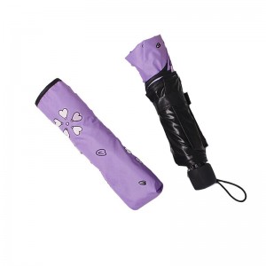 Kaunis tulostus 3-kertainen manuaalinen avoin maaginen värinvaihto sateenvarjo sateen alla