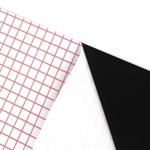 Mittatilauskoko vihreä / musta / valkoinen liitutaulu PP-muovikalvo