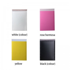 Tehtaan tukkumyynti Mukautettu painettu vaaleanpunainen värillinen muovkupla postituspussi pehmustettu kirjekuori