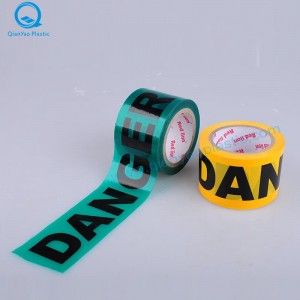 Punainen / keltainen / sininen VAARA Barricade-nauha, vihreä VAARA-esteteippi