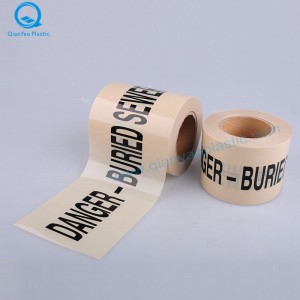 SEWER Ei havaittavissa varoitusnauhaa; RAINWATER-EI-dekoodattava varoitusnauha; KÄYTETTY VESI VARUSTETTAVA varoitusnauha